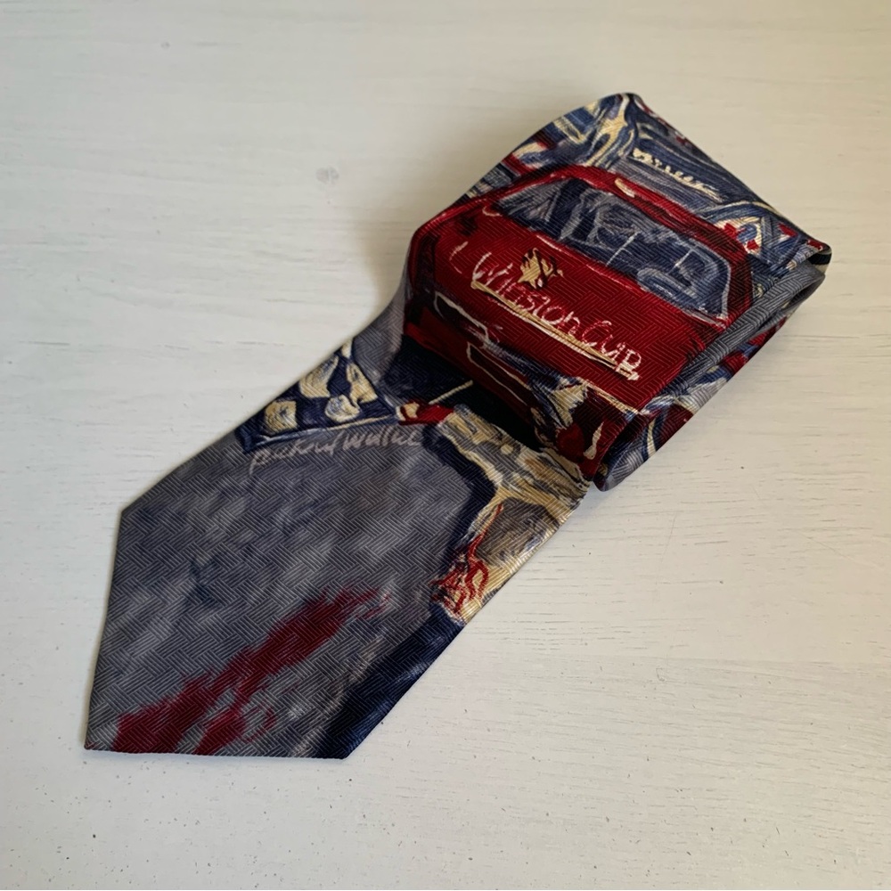 Vintage Winston Cup NASCAR Richard Wallich Signature Collection Silk Neck Tie